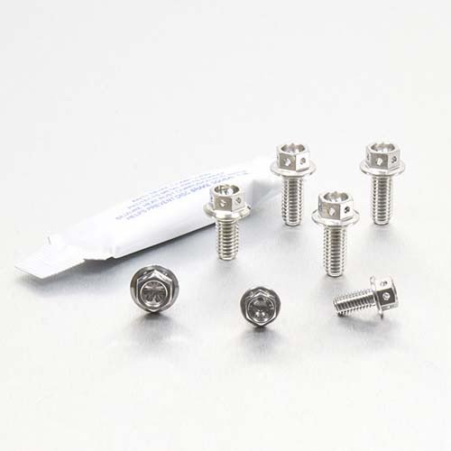 ステンレス チェーンガード＆リアハガーボルトキットレーススペック