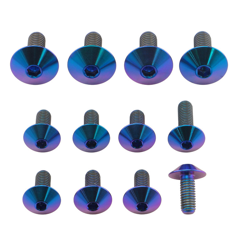 チタン フェアリングキット Ducati Hypermotard 950 パープル　チタン