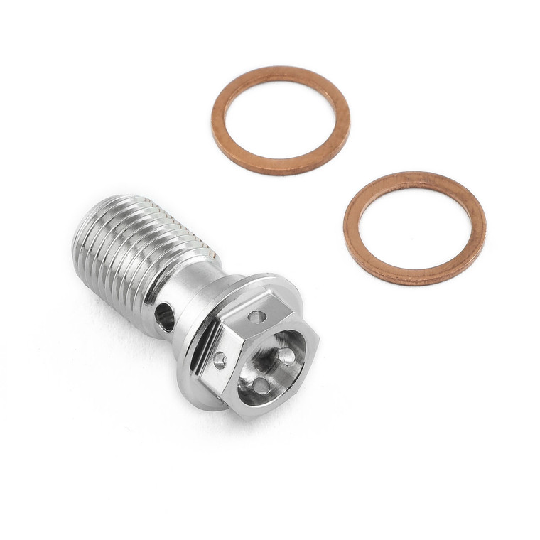 Stainless Steel Banjo Bolt Single M10x(1.00mm) Front Caliper Race Spec
