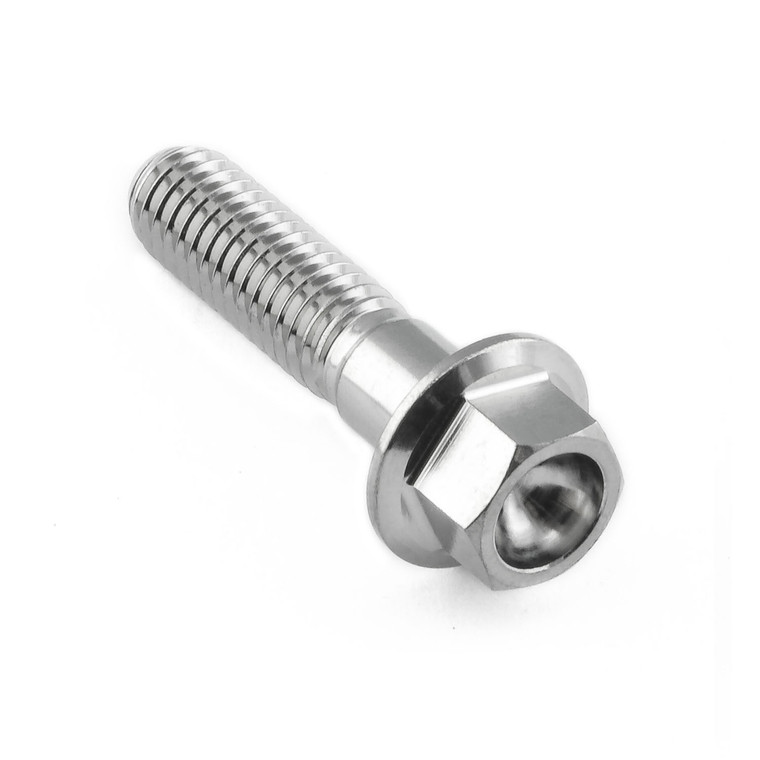 Stainless Steel Flanged Hex Head Bolt M6x(1.00mm)x25mm