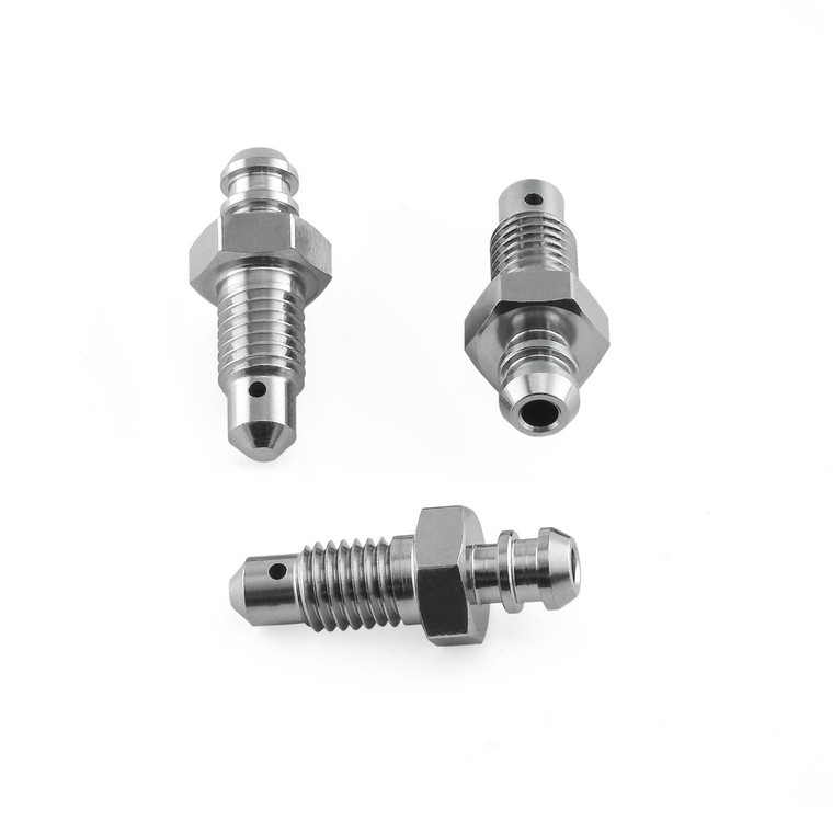 ステンレス ブリードニップル 浅いシート M7 x (1.00mm) 3個パック リアマスターシリンダー