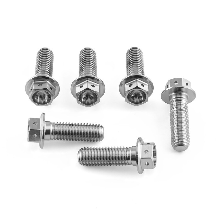 Titanium Disc Rotor Bolts M8 x 25mm Race Spec Pack x6 Rear