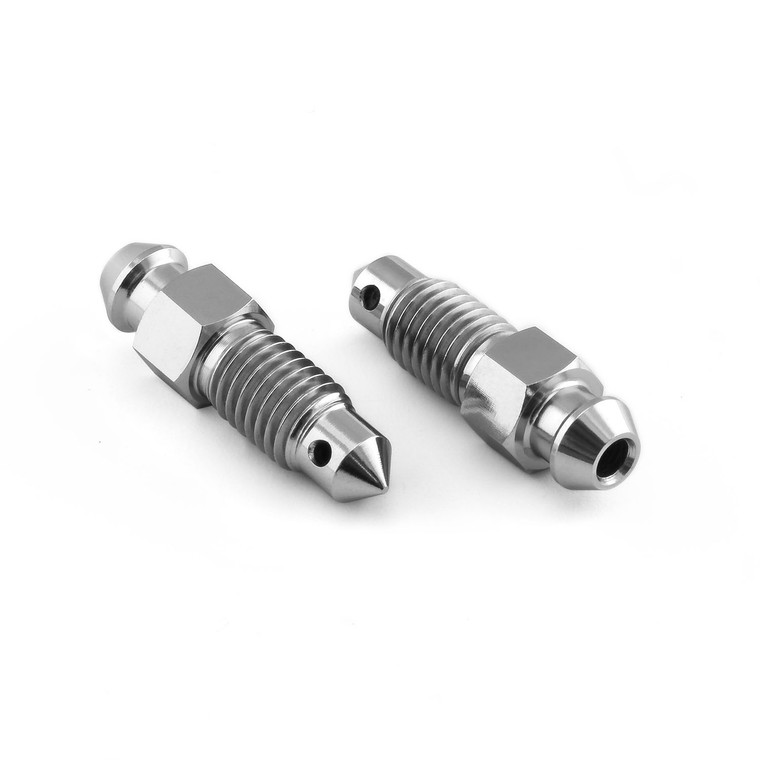 Titanium Bleed Nipple M7x(1.00mm) Front Brake Master Cylinder Pack x2