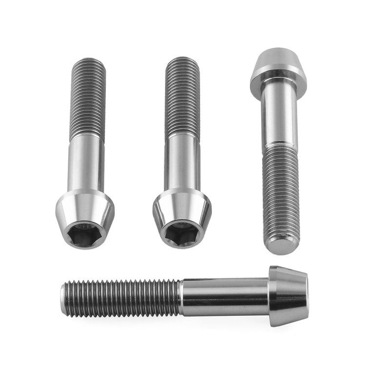 Titanium Front Brake Radial Caliper Mount Bolt Kit M10x(1.25mm)x55mm Tapered Socket