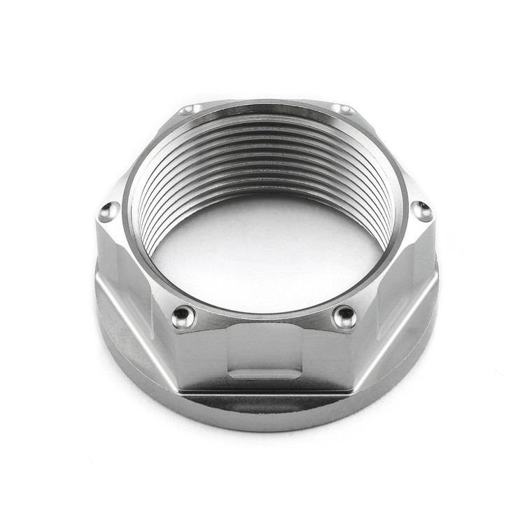 Titanium Flanged Axle Nut M25x(1.25mm) Front Wheel