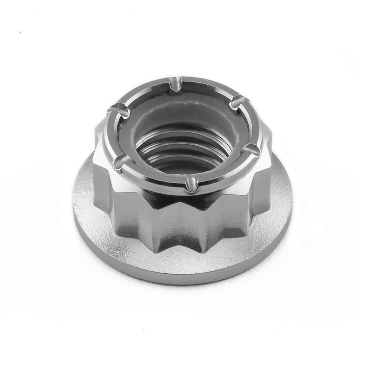 Titanium Nylon Flanged Bi-Hex Nut M10x(1.50mm)