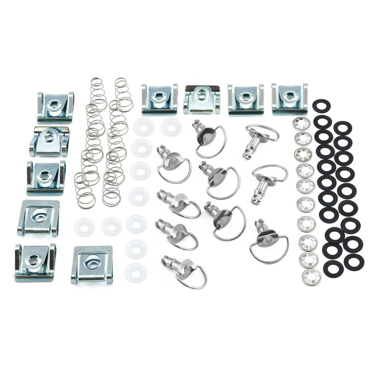 チタン Dリング クイックリリーススタッド＆クリップ3 17mm 10個パック