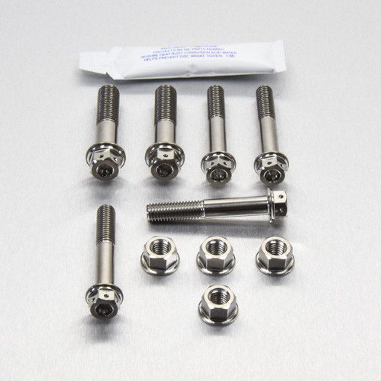 Titanium Top & Bottom Clamp Yoke Pinch Kit DualDrive