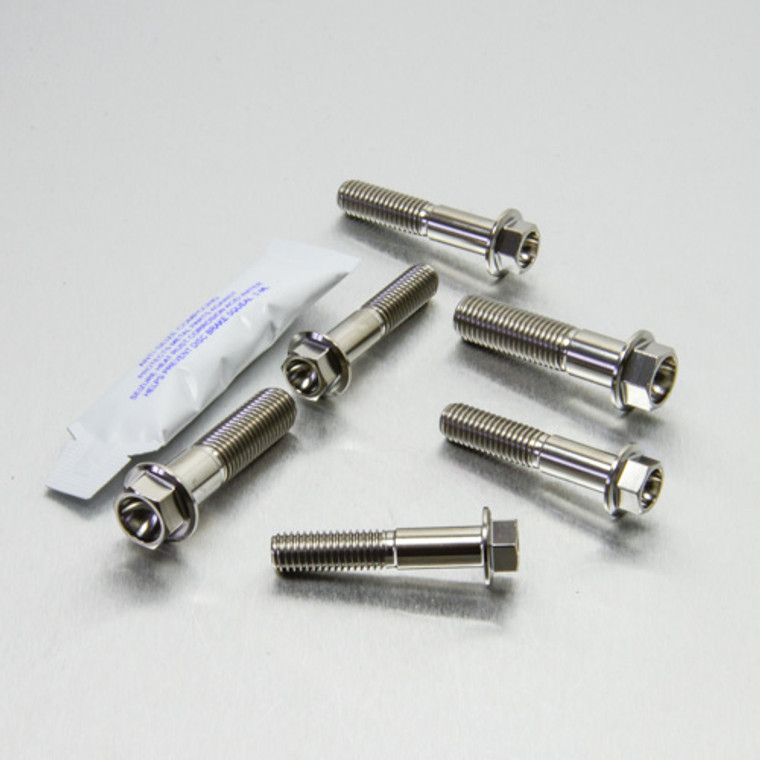 Titanium Top & Bottom Clamp Yoke Pinch Kit