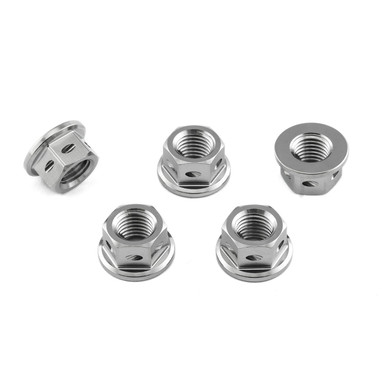 5個 × ３セット チタン M10 スプロケットナット Titanium Sprocket Nuts M10x(1.25mm) Drilled Pack x5 | Pro-Bolt