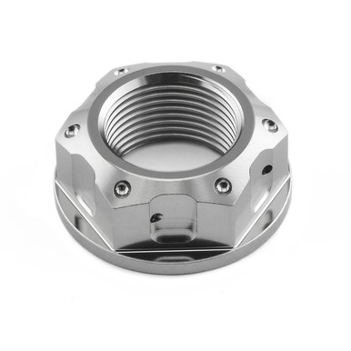 Titanium Flanged Nut M22x(1.50mm) Drilled | Pro-Bolt