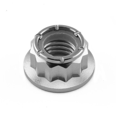 Titanium Nylon Flanged Bi-Hex Nut M10x(1.50mm) | Pro-Bolt