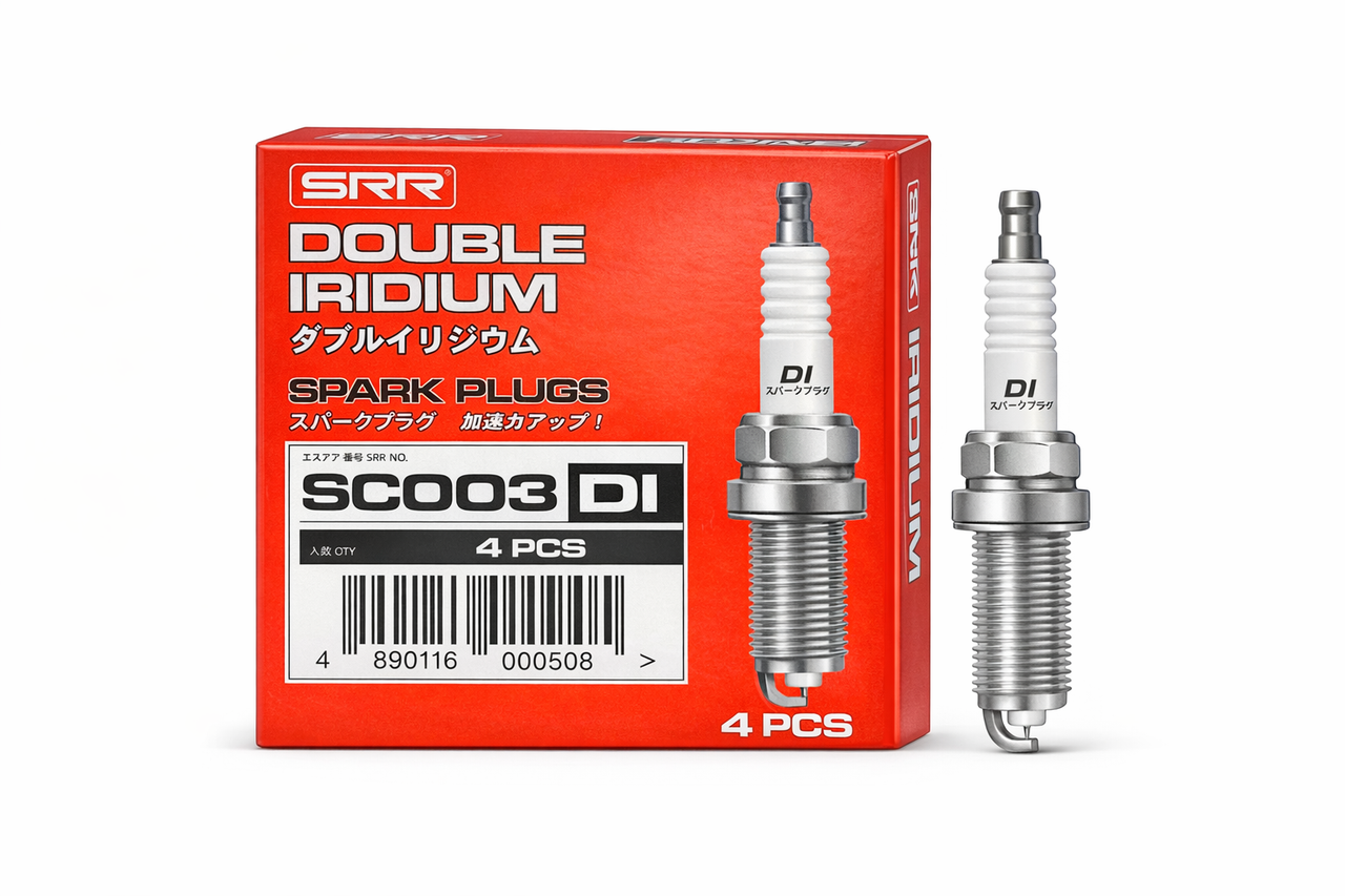 Double Iridium Spark Plug (Set of 4) – Replaces NGK DILKAR6A11 (9029)