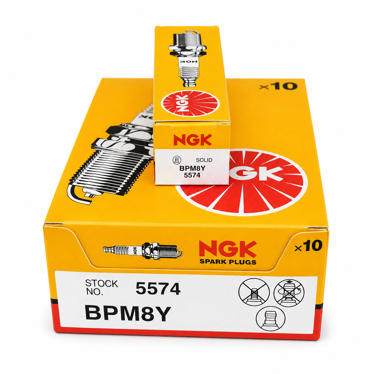 NGK BPM8Y 5574 V-Power Spark Plug
