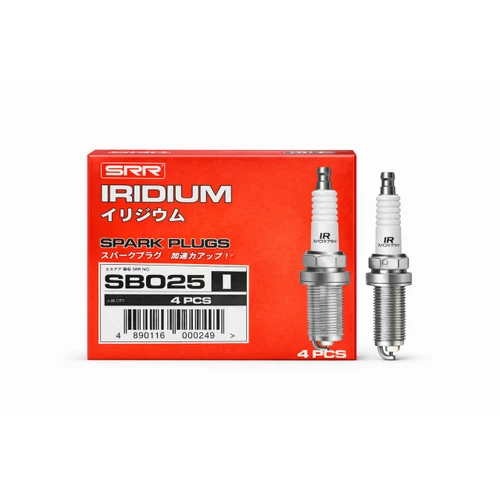 Iridium Spark Plug, Set of 4 | SRR SB025I | Replaces NGK LFR6AIX-11