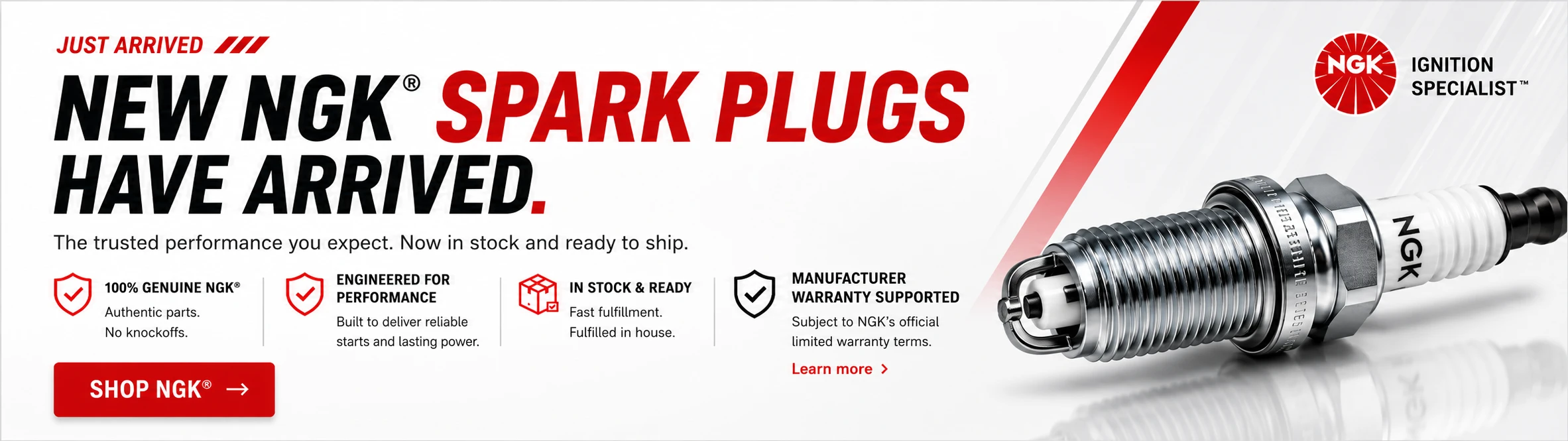 New NGK Spark Plugs Have Arrived — Shop NGK