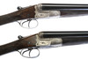 W.W. Greener - Royal G60 Grades, Unique G Ejector Hammerless Royal SxS, Matched Pair, 12ga. 30" IC/F (#1) & 30" IC/IM (#2). #79249 - 79250