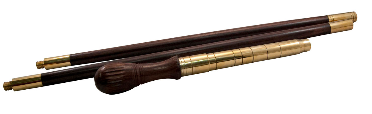 Deluxe Rosewood/Brass Cleaning Rod - Connecticut Shotgun