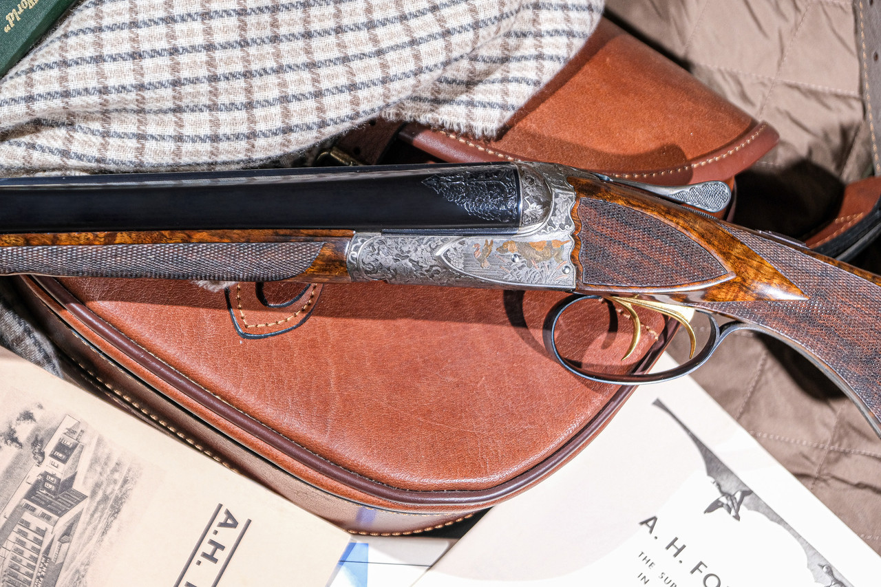 CSMC - A.H. Fox, SxS, Special Grade, 20ga. 28” Krupp Steel Barrels