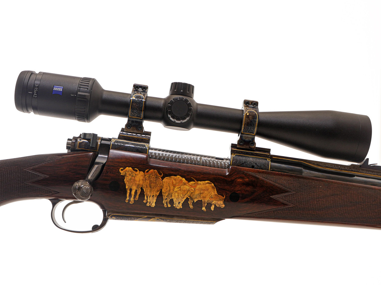 GALAZAN - Custom Bolt Action Rifle, 400 H&H Magnum. 24” Barrel