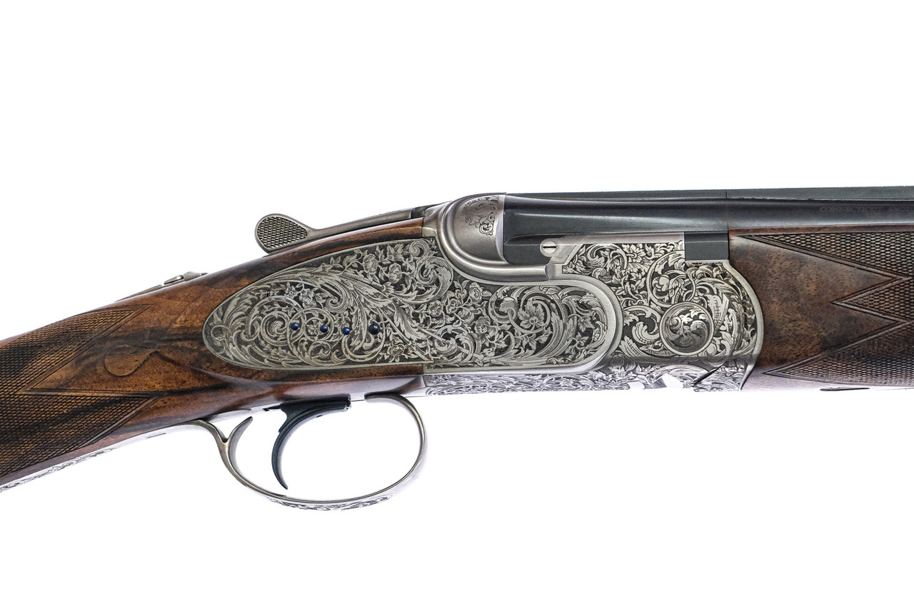 Christian Hunter - O/U Sidelock, Platinum, Ornamental Scroll, 12ga