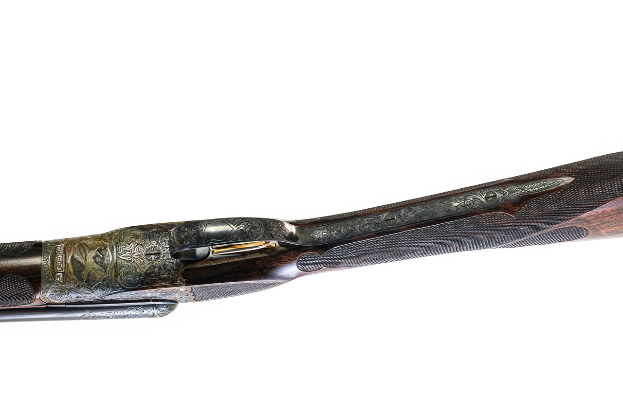 CSMC - A.H. Fox, SxS, DE Special, A. Tuscano Engraved, Two Barrel