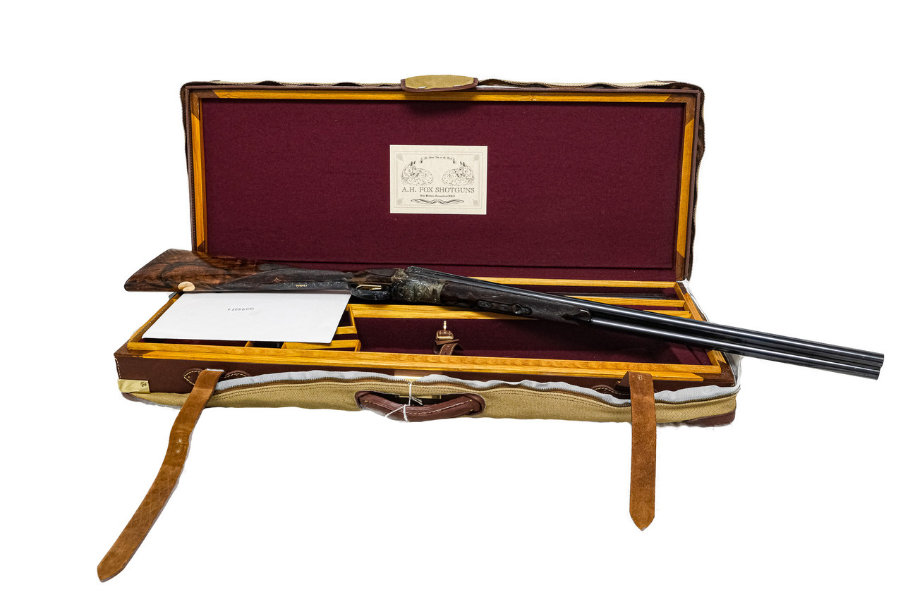 CSMC - A.H. Fox, SxS, DE Special, A. Tuscano Engraved, Two Barrel