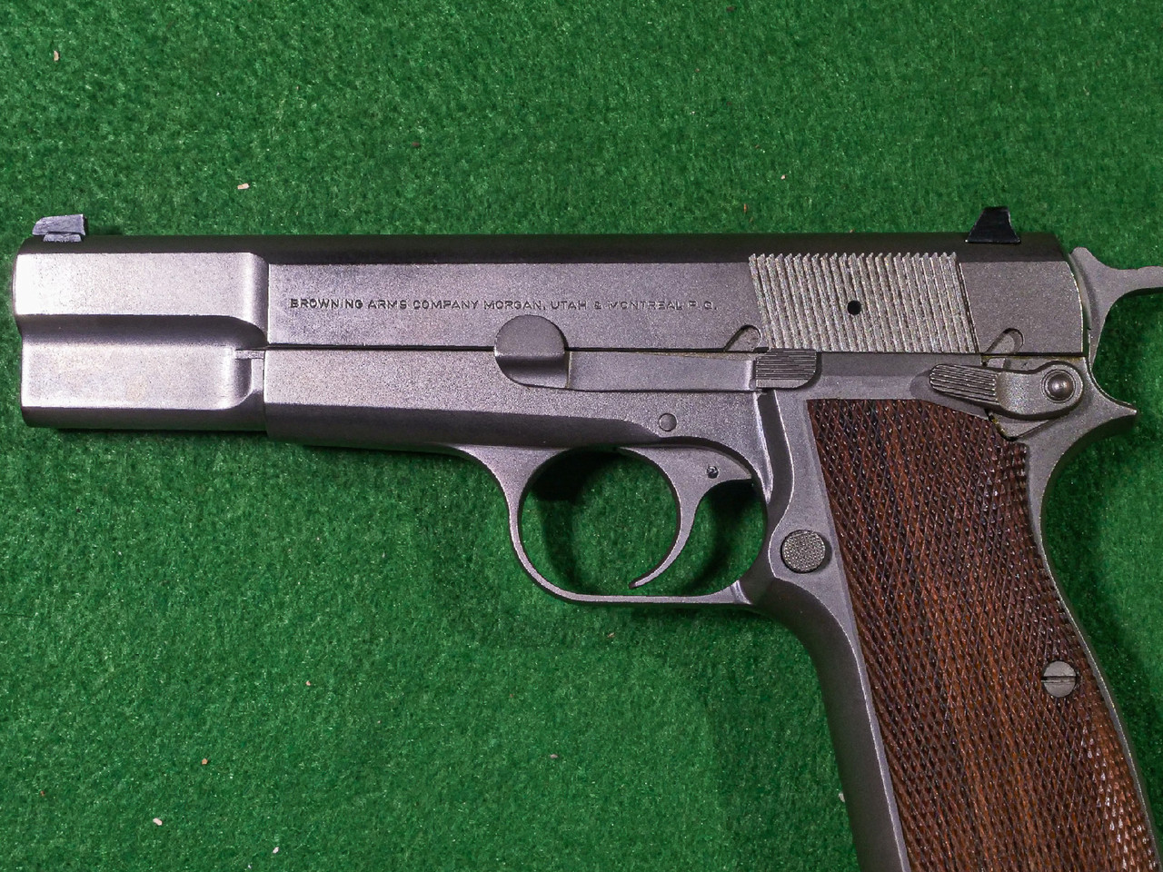Browning - Hi Power, Nickel Finish, Made In Belgium, 9mm. 4.7