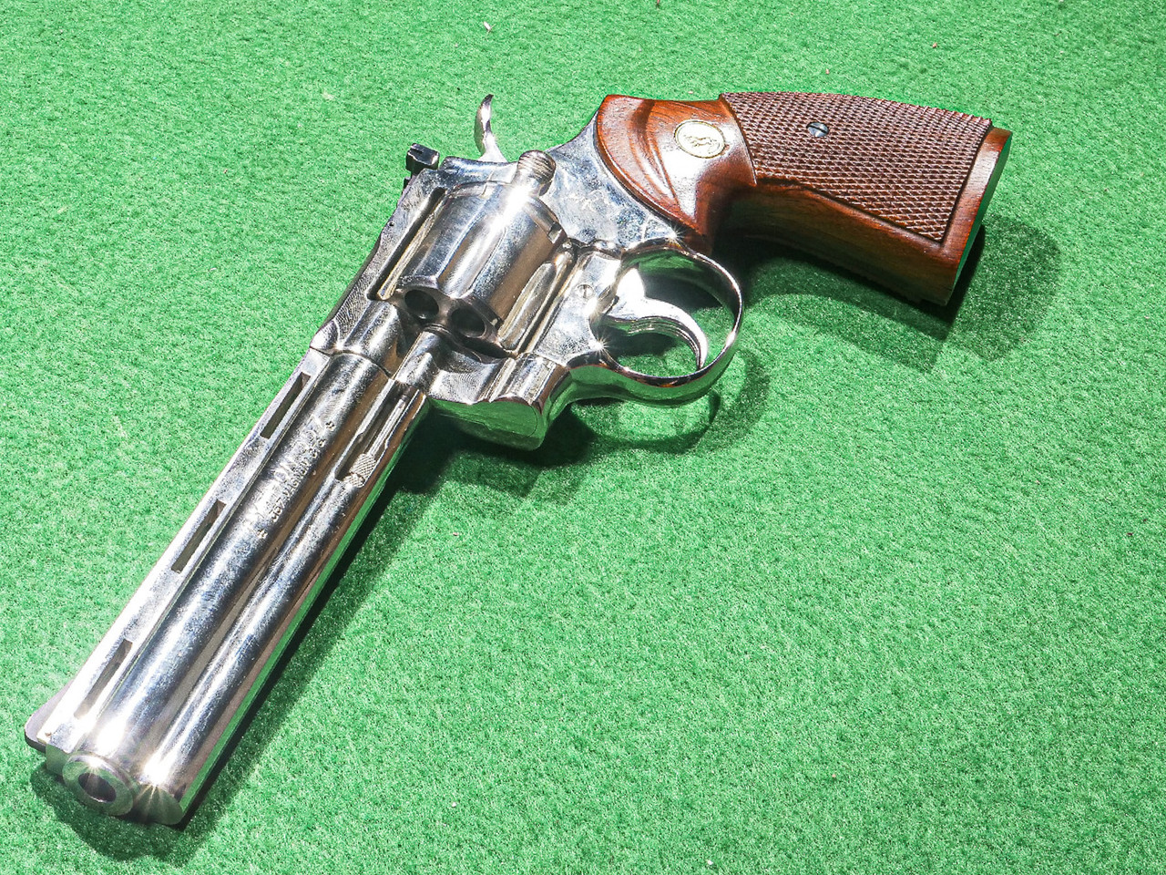 Colt - Python, Shiny Nickel Finish, .357 Magnum. 6