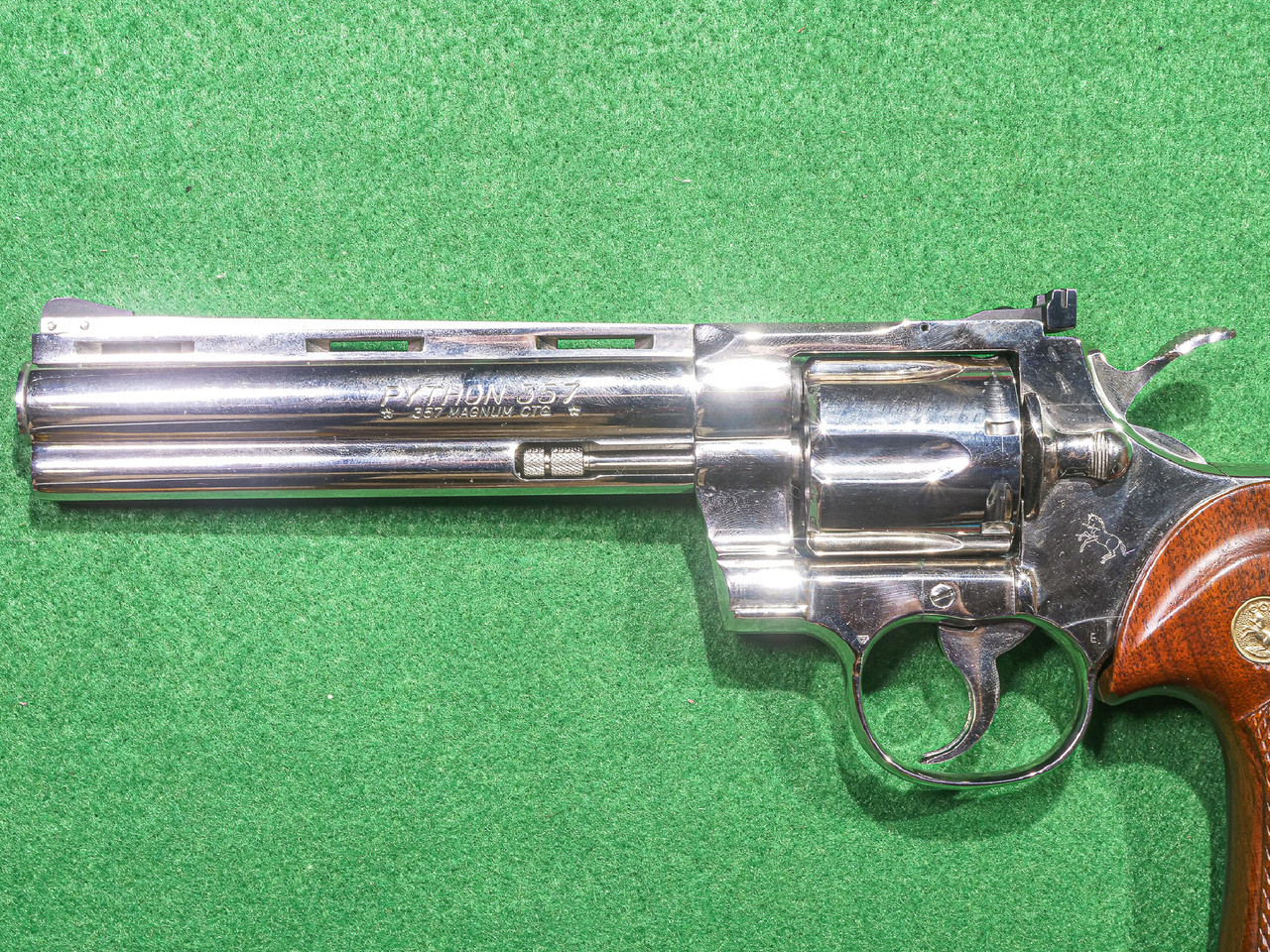 Colt - Python, Shiny Nickel Finish, .357 Magnum. 6