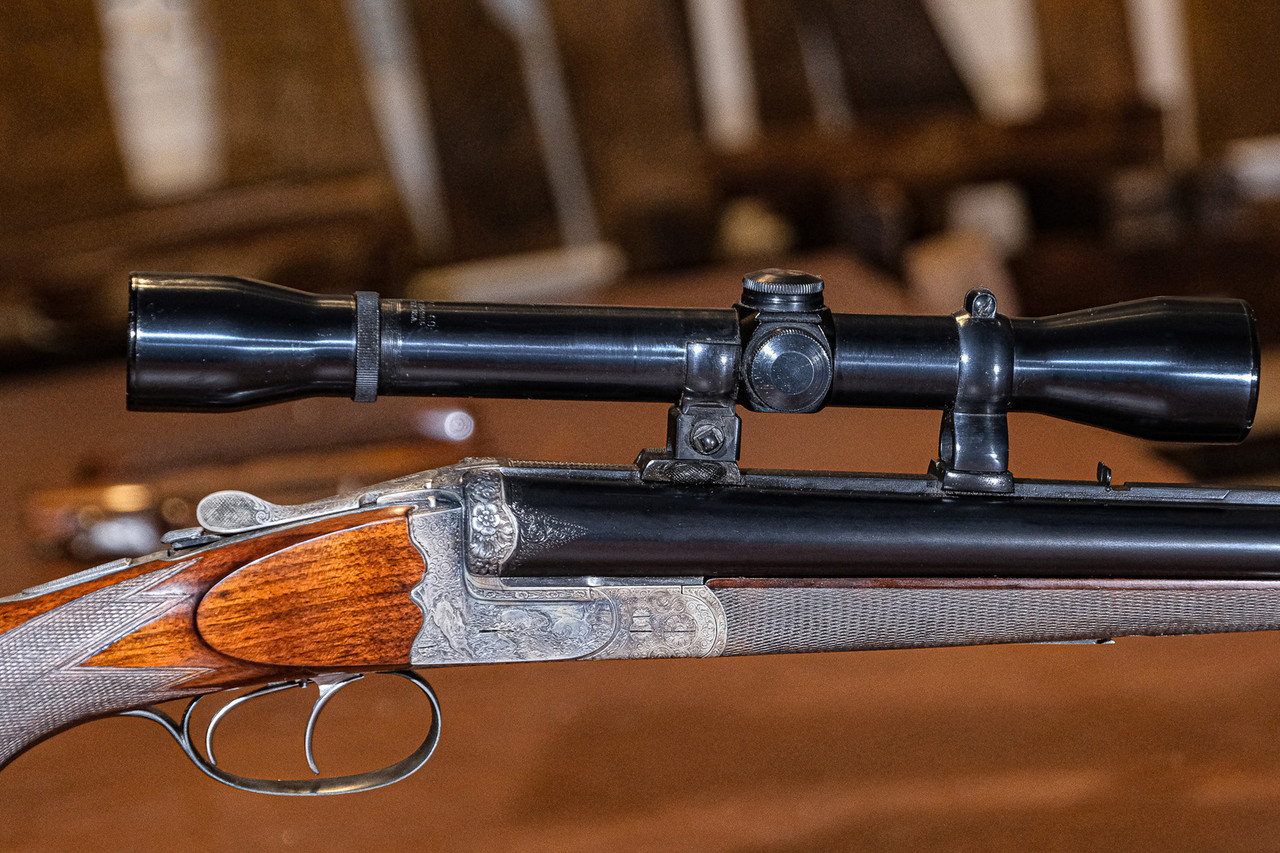 Joseph Hambrusch - Ferlach Drilling Rifle, SxS, 16ga/.22 Hornet