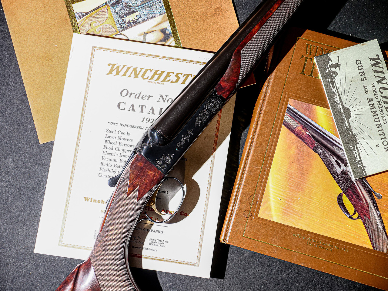 Winchester - Model 21, SxS, Custom Flat Side Factory #1 Engraving
