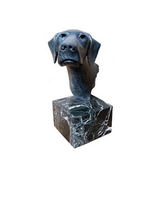 Bronze Dog Bust