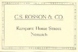 C. S. Rosson & Co. Label