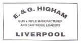 E. & G. Higham Label