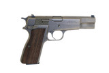 Browning - Hi Power, Nickel Finish, Made In Belgium, 9mm. 4.7" Barrel. #80818