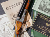 A.H. Fox - AE Grade, SxS, 16ga. 28" Krupp Steel Barrels Choked CYL/M. #83308