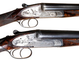 D.J. Dryhurst - Self-Opening, SxS, Brown Brothers Engraved, Matched Pair, 12ga. 28" Chopper Lump Barrels.  #94013/94014