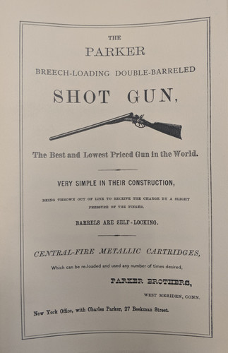 The Parker Shotgun 1860 Catalog Reprint