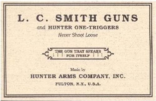 L.C. Smith Trade Label