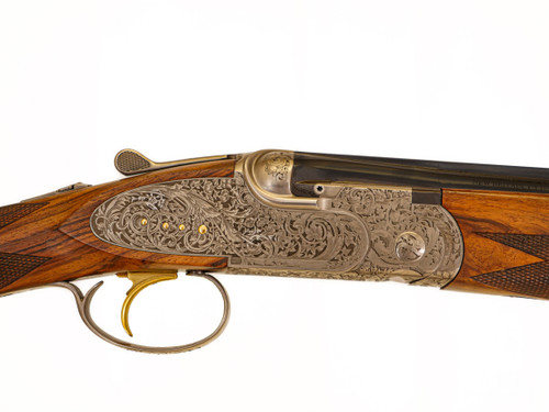 A10 - O/U Sidelock, Platinum Ornamental, 20ga. 30" Barrels with Screw-in Choke Tubes. #32018