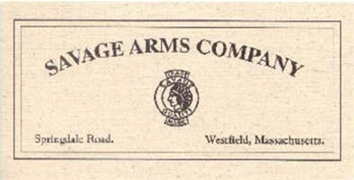 Savage Arms Trade Label