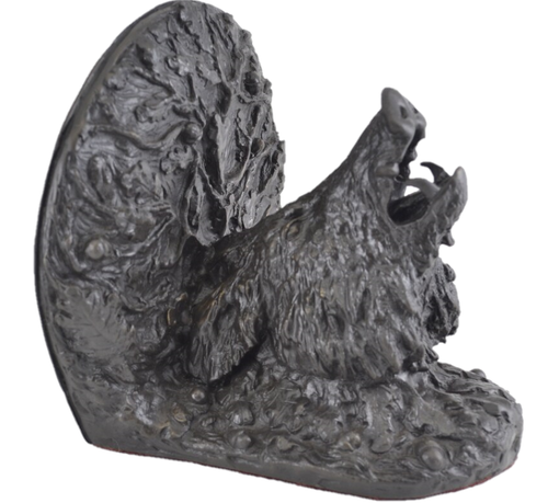 Bronze Boars Head Bookends