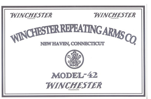 Winchester Model 42 Trade Label