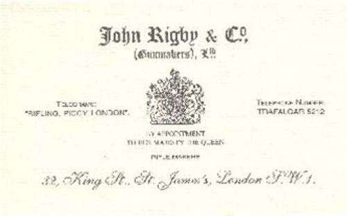 John Rigby & Co. Label