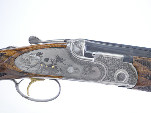 A10 - O/U Sidelock, Platinum Pointer, 12ga. 28" Barrels with Screw-in Choke Tubes. #35535