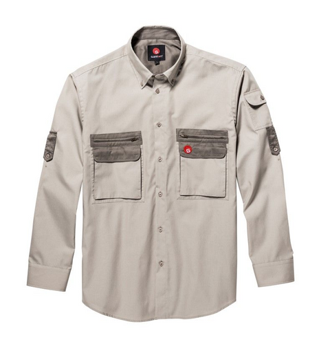 Gaston J. Glock Men's Safari Shirt Kalahari with Zipper Pockets