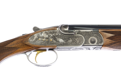 A10 - O/U Sidelock, Platinum Pheasant, 20ga. 30" Barrels with Screw-in Choke Tubes.  #76573