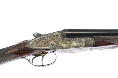 AYA - #2 Hand Detachable Full Sidelock, SxS, Auto Ejectors, 20ga. 28" Chopper Lump Barrels Choked C/M. #76228