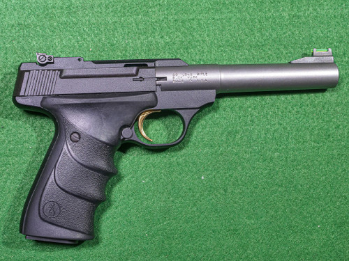 Browning - Buckmark, Two Tone Electroless Nickel & Blued Finish, Camper Stainless Steel URX, .22 LR. 5 ½” Barrel.  #81368 Browning - Buckmark, Two Tone Electroless Nickel & Blued Finish, Camper Stainless Steel URX, .22 LR. 5 ½” Barrel.  #81368